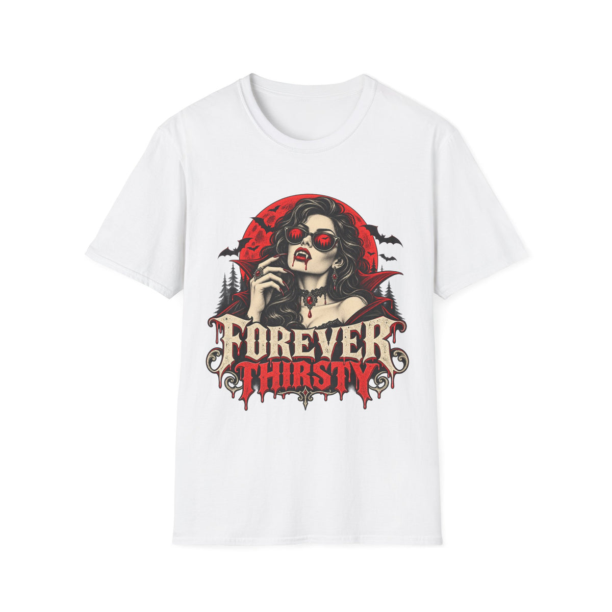 Forever Thirsty Vampire Gothic T-Shirt