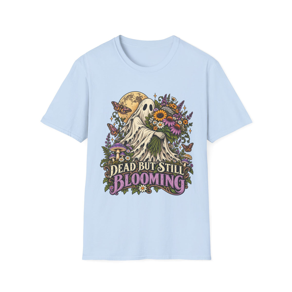 Dead but Still Blooming Floral Ghost T-Shirt
