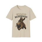 King of the Backcountry T-Shirt | Bear Riding Moose Outdoor Design