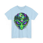 Alien UFO Forest Psychedelic Graphic Tee