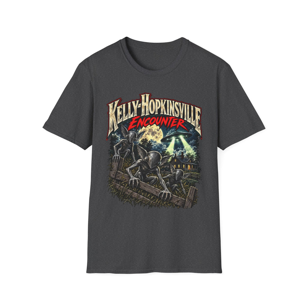 Kelly-Hopkinsville Encounter Alien Mystery Graphic T-Shirt