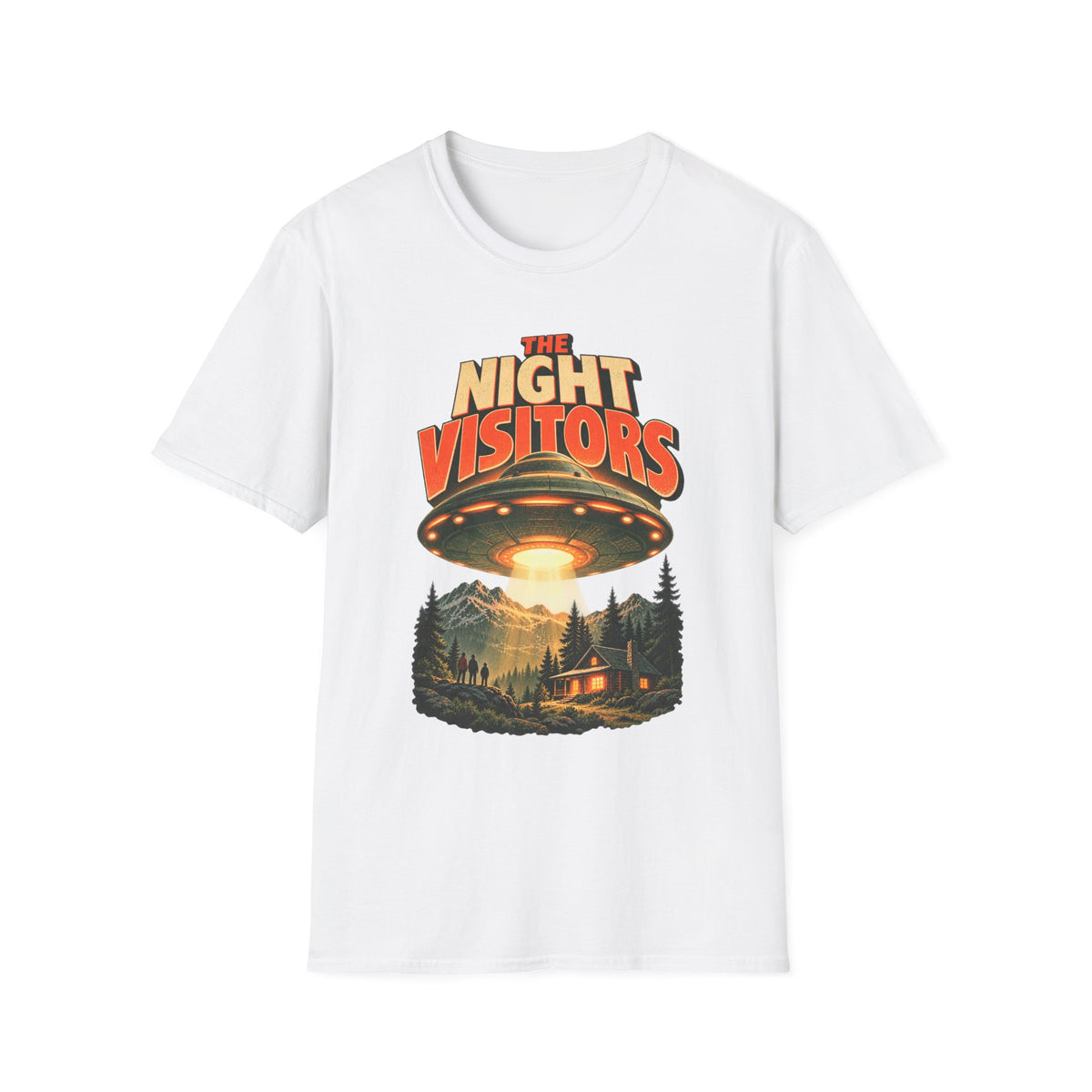 Night Visitors UFO Abduction Camping T-Shirt
