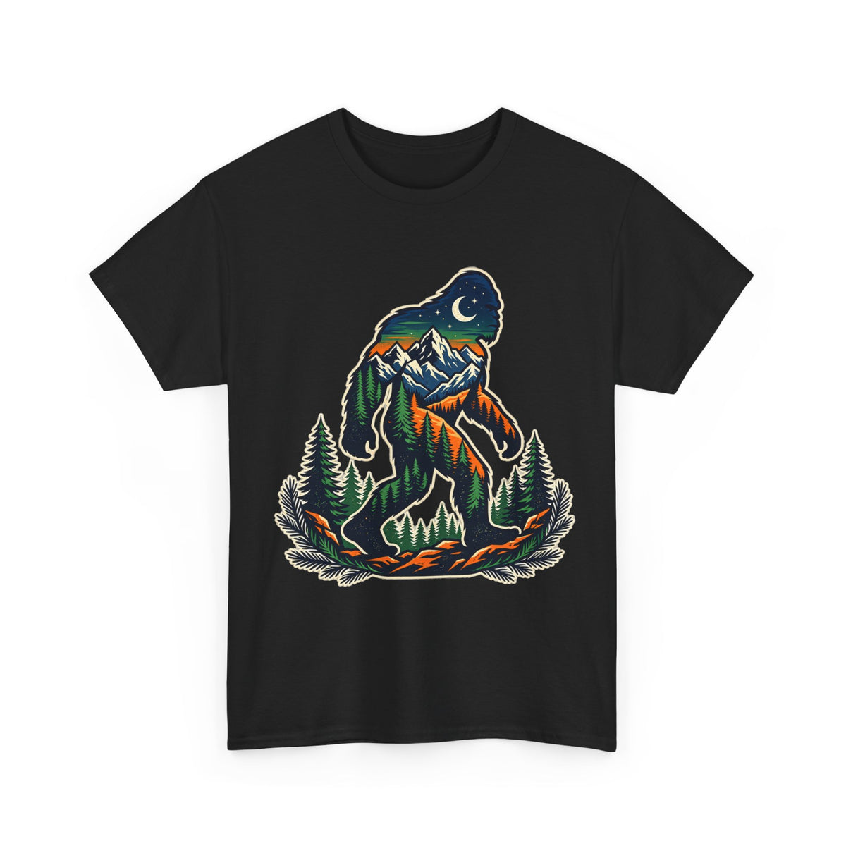 Bigfoot Mountain Scene T-Shirt