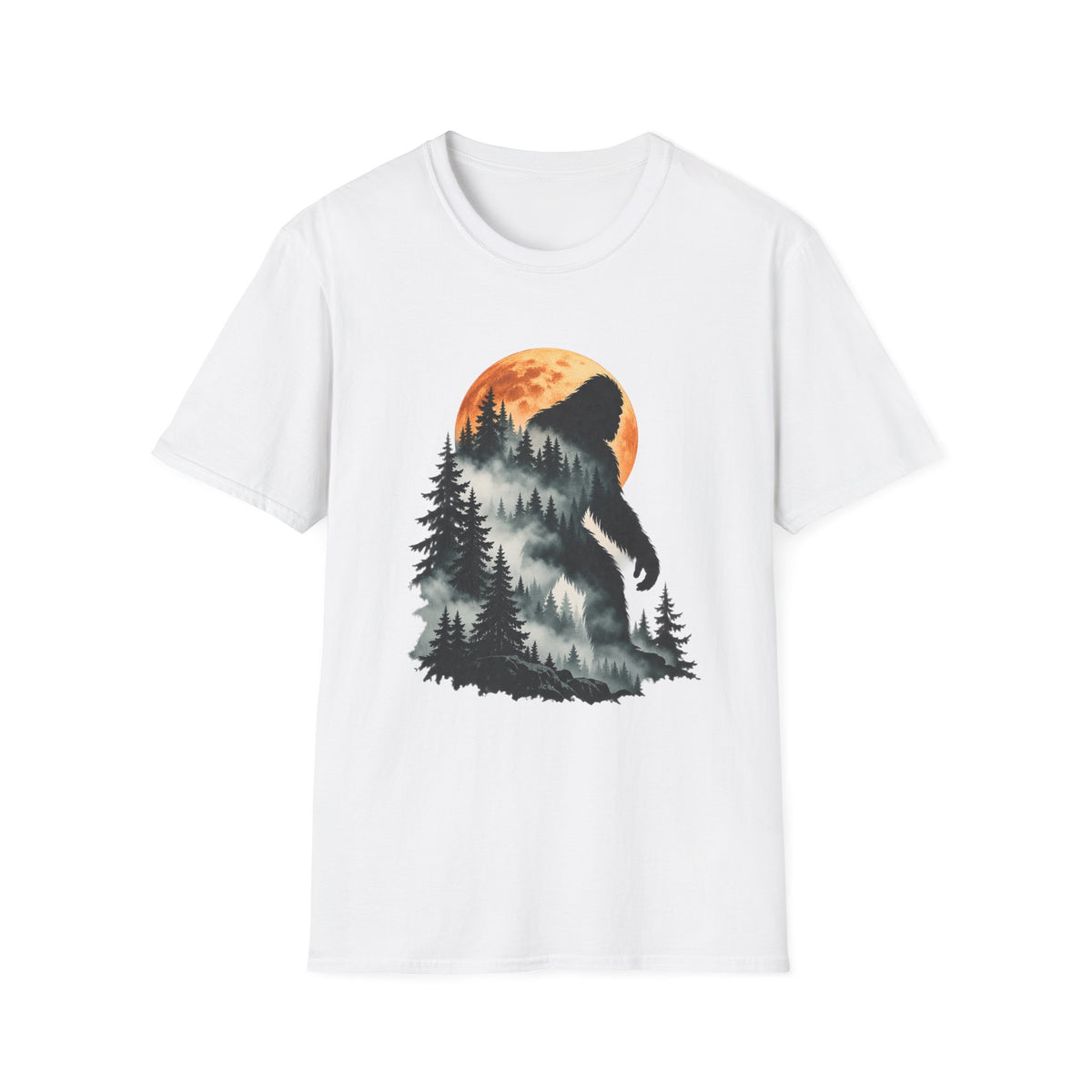 Mountain Bear Sunset Nature Graphic T-Shirt