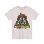 This Case Is Getting Weird Bigfoot & Alien Funny Graphic T-Shirt