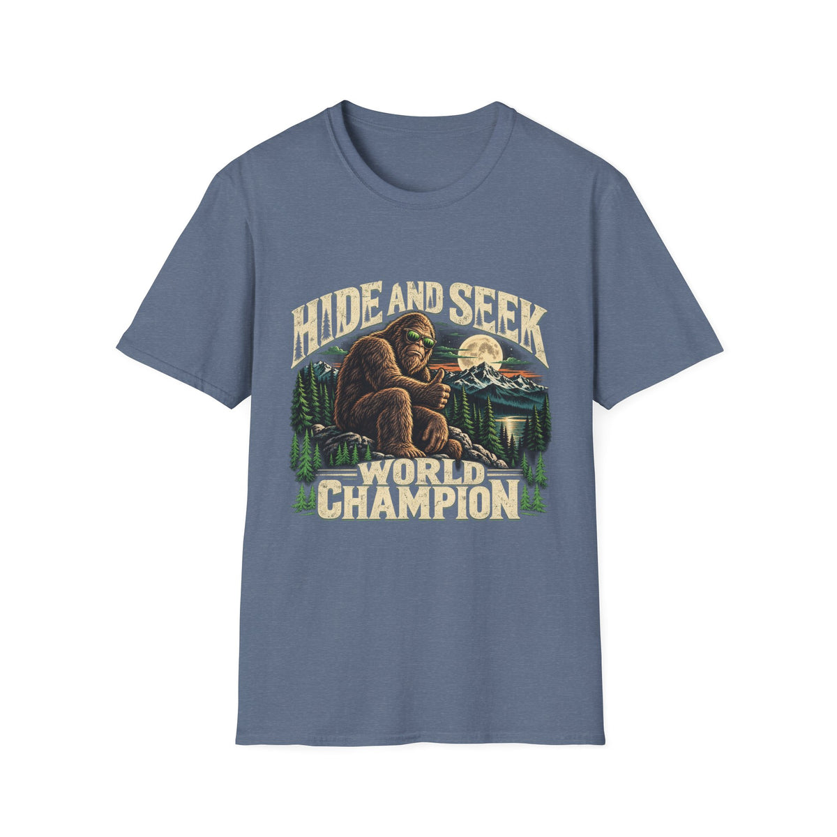 Hide and Seek World Champion Bigfoot Graphic T-Shirt
