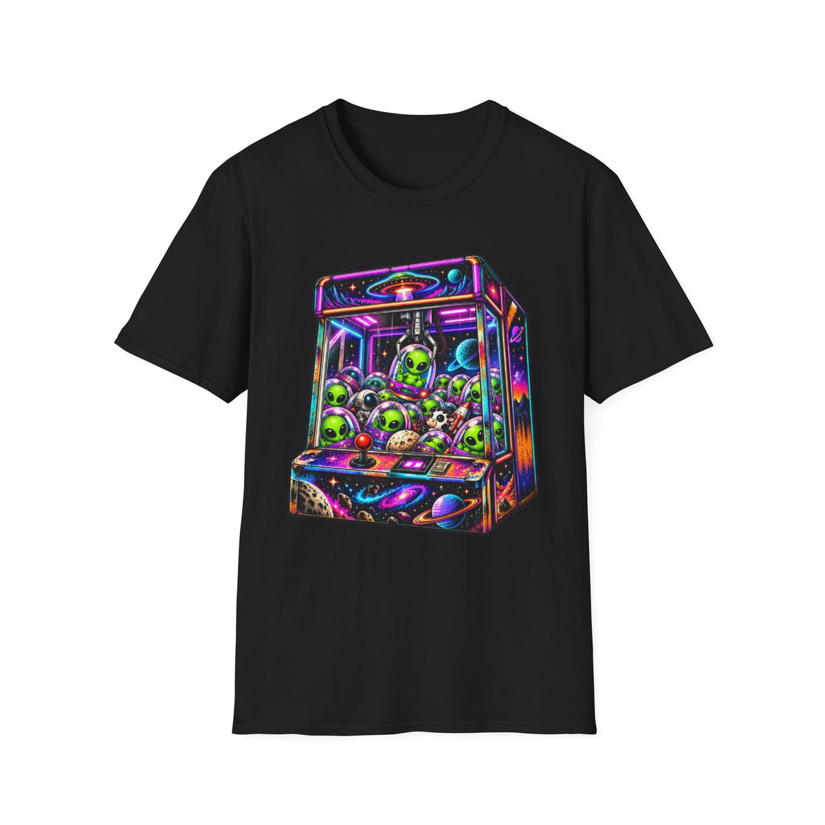 Neon Alien Claw Machine T-Shirt