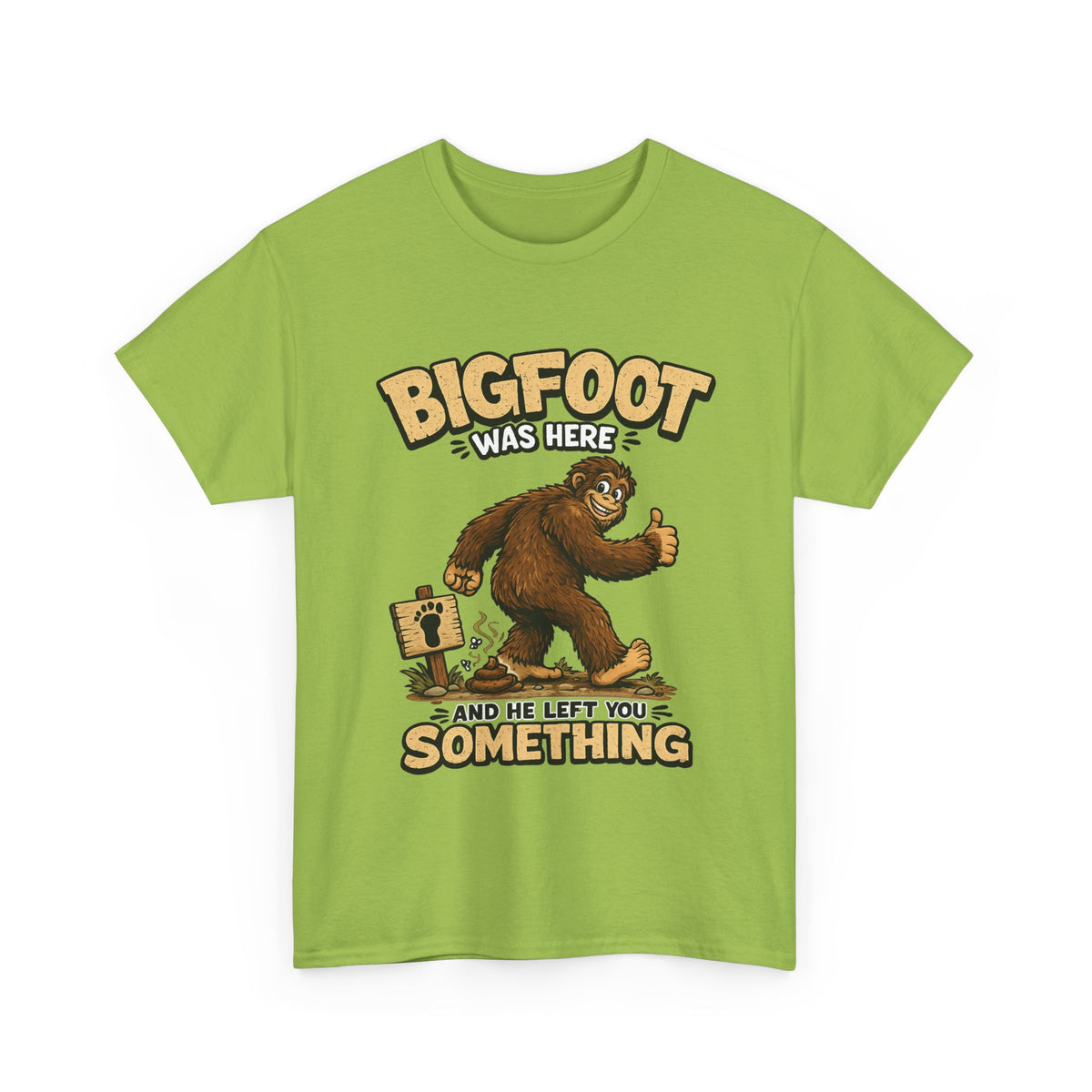 Bigfoot Was Here tee | Sasquatch graphic t-shirt, camping forest humor