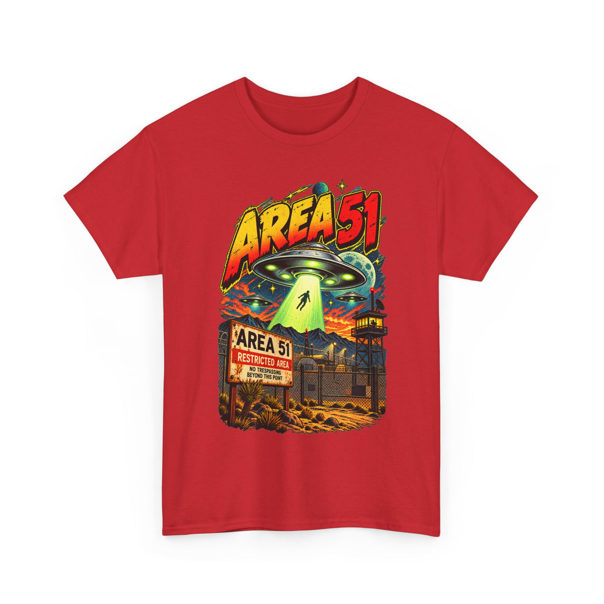 Area 51 UFO Alien Graphic T-Shirt