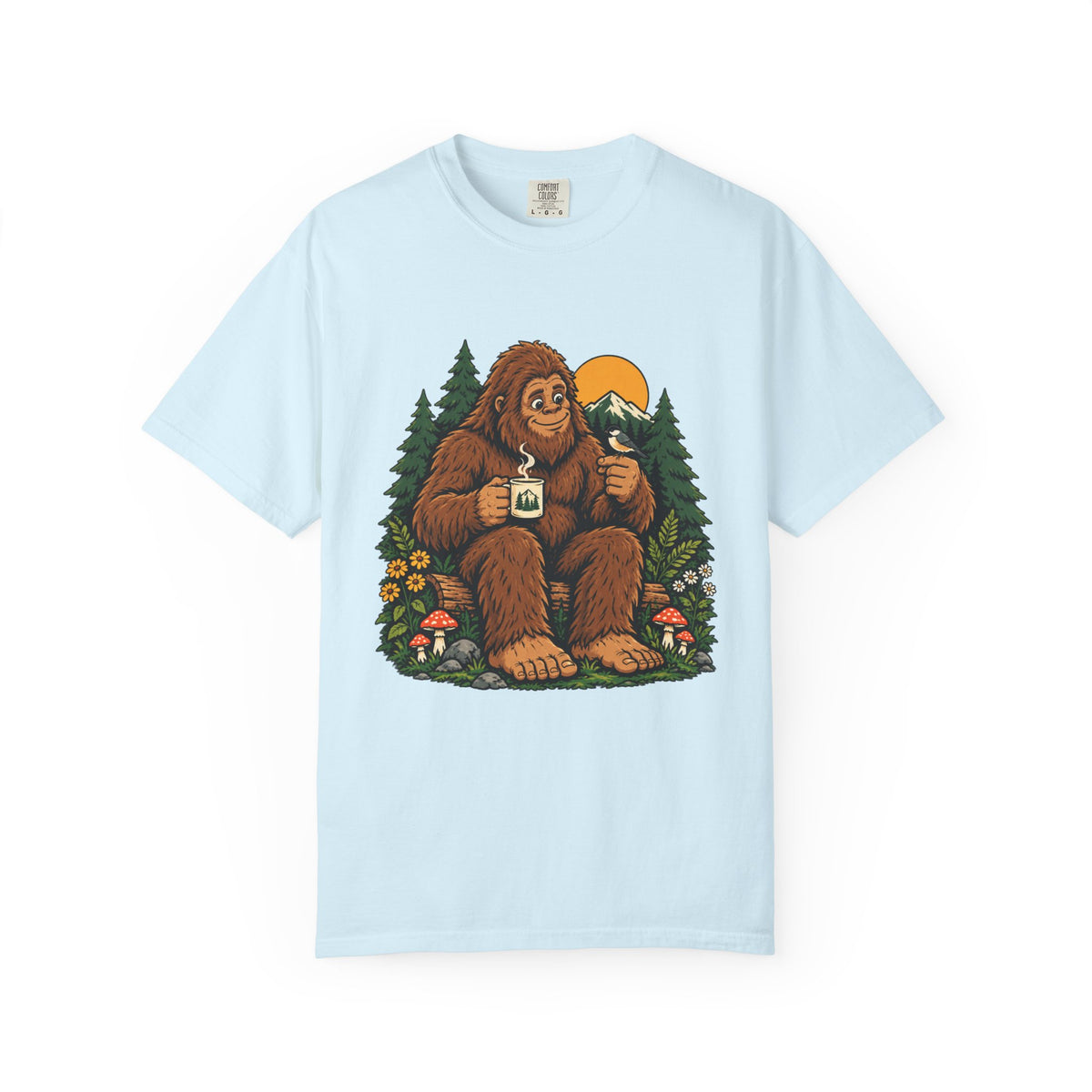 Sasquatch Coffee in the Pines Graphic T-Shirt