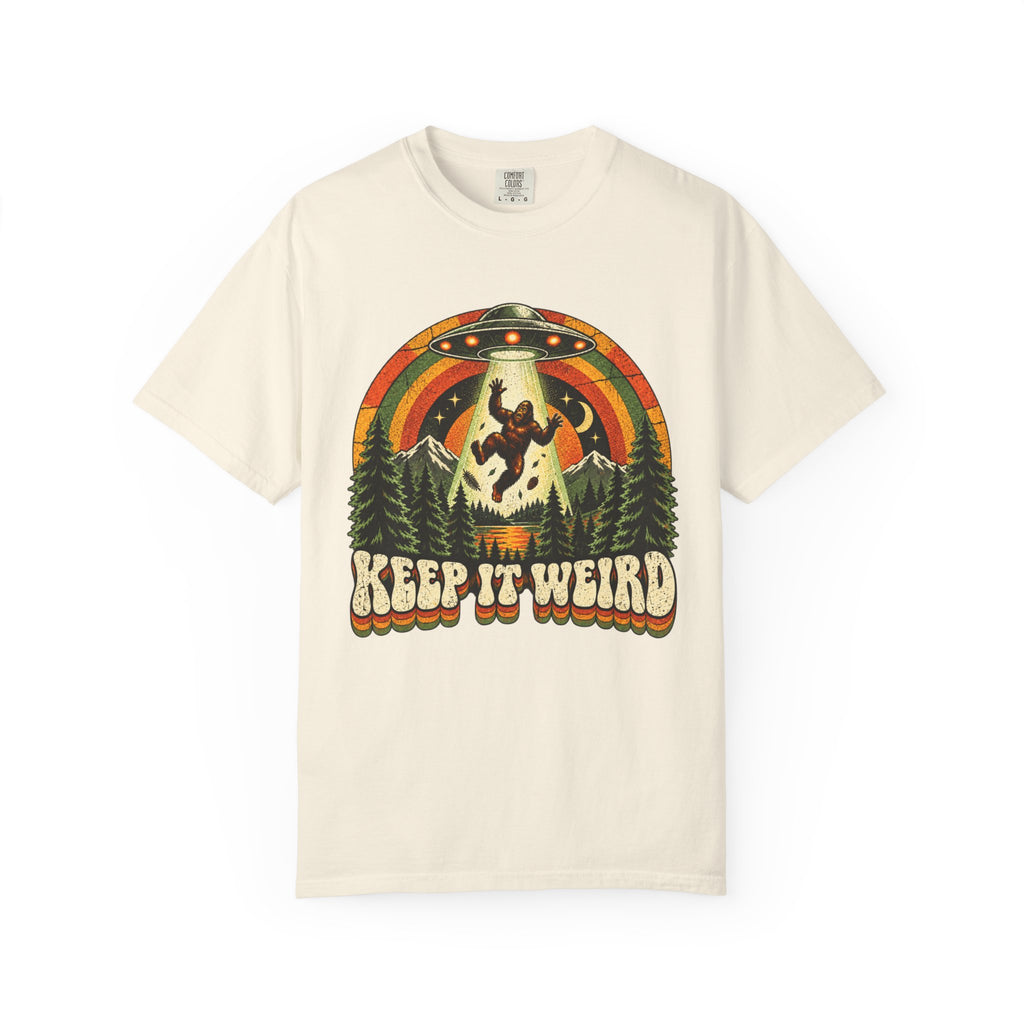 Keep It Weird UFO Bigfoot T-Shirt