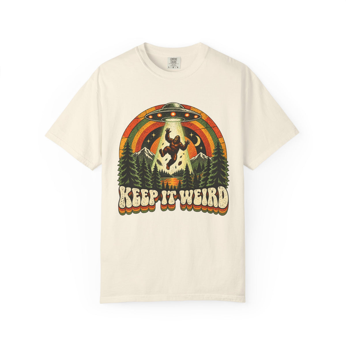 Keep It Weird UFO Bigfoot T-Shirt
