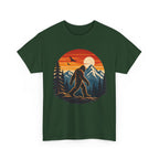Bigfoot Mountain Sunset T-Shirt | Sasquatch Camping Retro Nature Tee