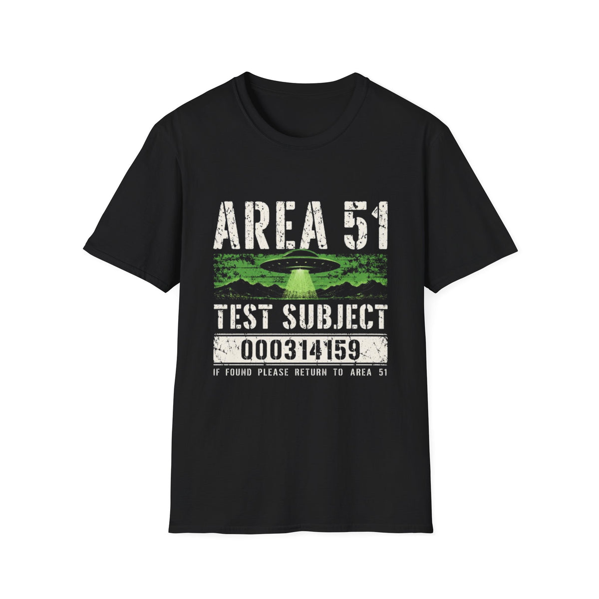 Area 51 Test Subject Alien UFO T-Shirt