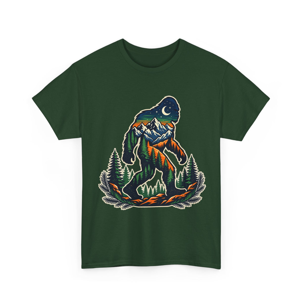 Bigfoot Mountain Scene T-Shirt