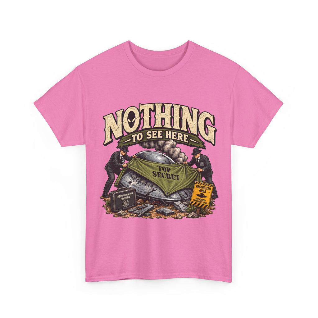 Nothing to See Here tee | Funny Secret Vault, Vintage Heist Illustration
