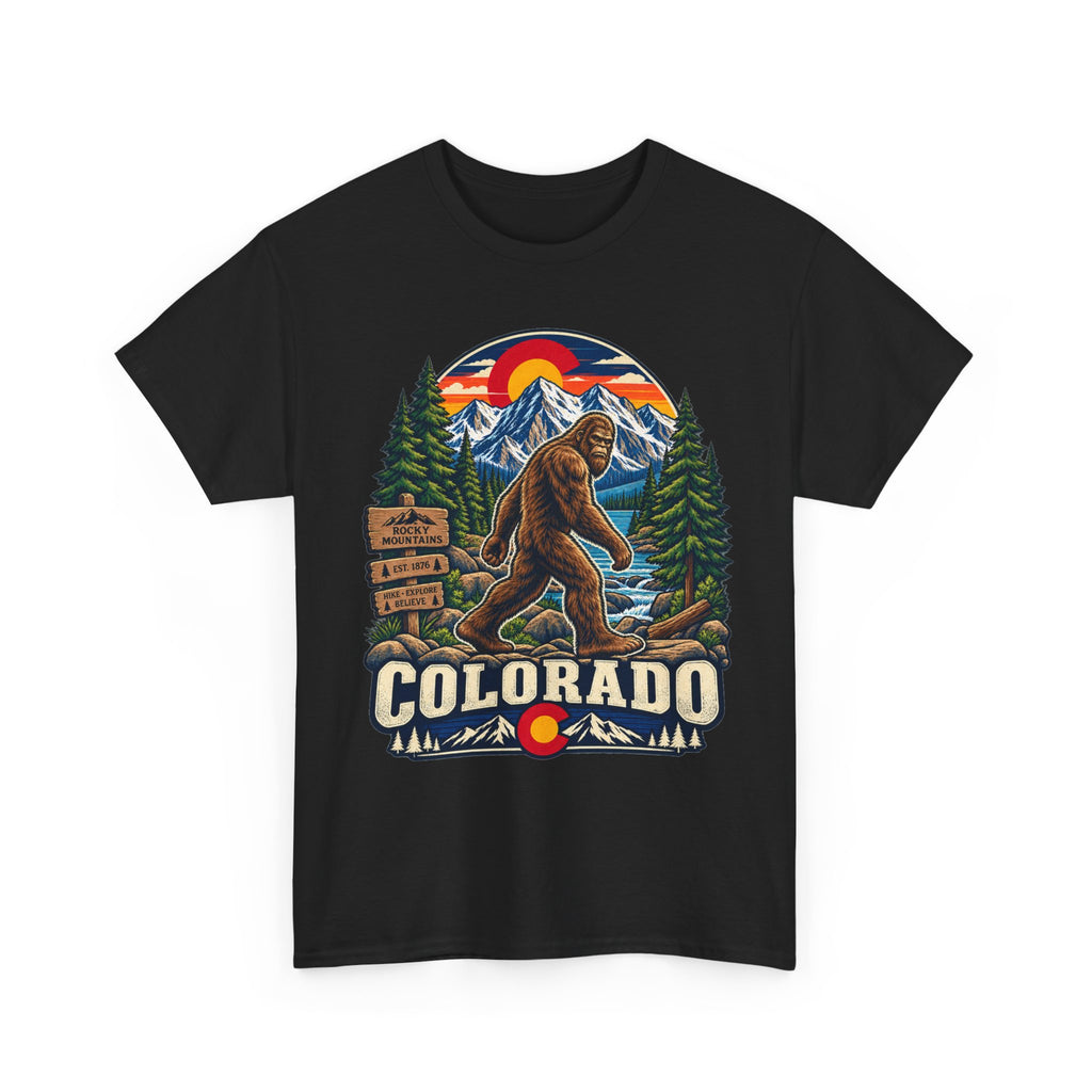 Colorado Bigfoot Mountain Scene T-Shirt