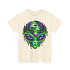 Alien UFO Forest Psychedelic Graphic Tee