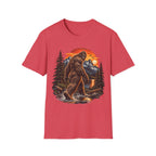 Bigfoot Mountain Sunset T-Shirt — Sasquatch Forest Adventure Tee