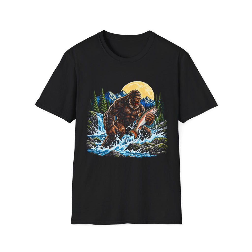 Bigfoot Salmon Graphic T-Shirt