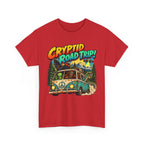 Cryptid Road Trip T-Shirt – Vintage Bigfoot Camper Adventure Tee