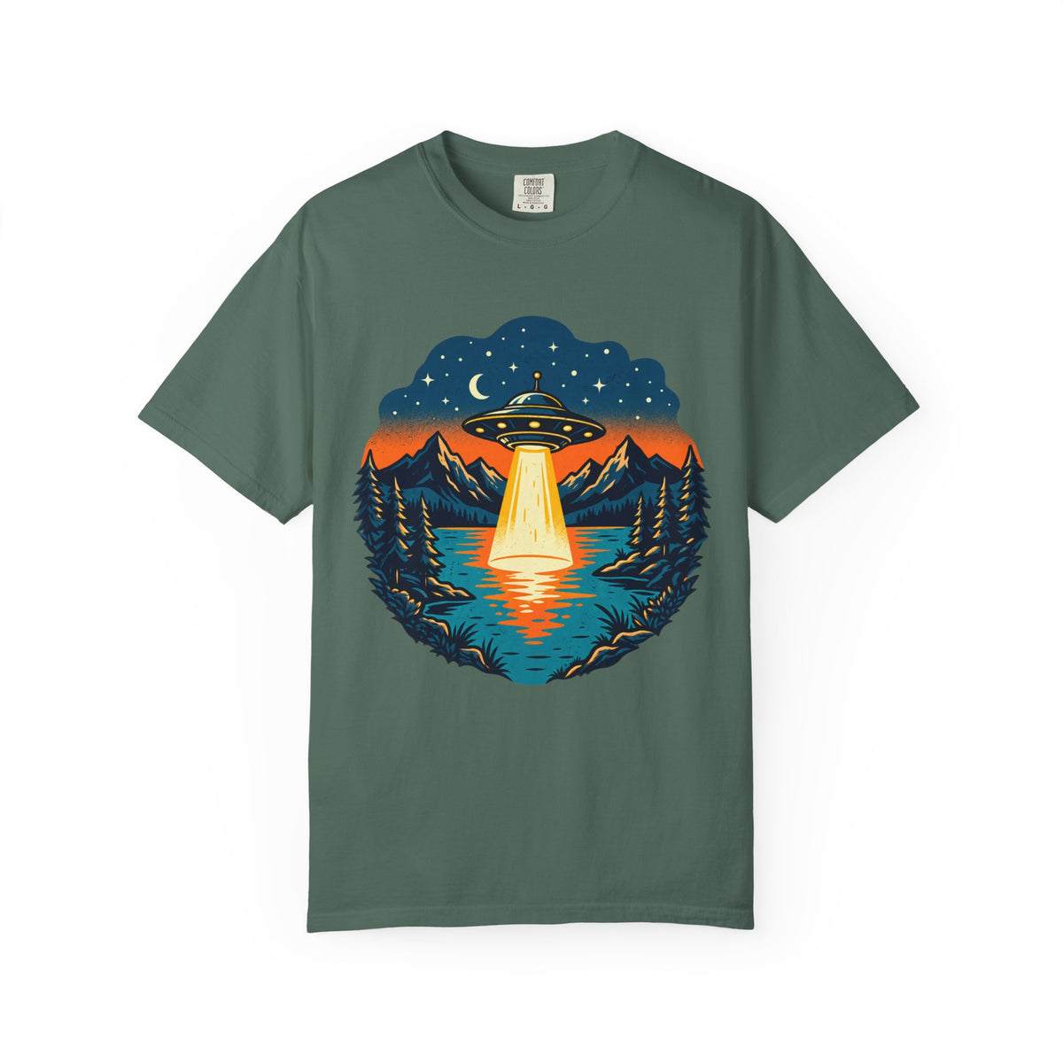 UFO Lake Scene T-Shirt