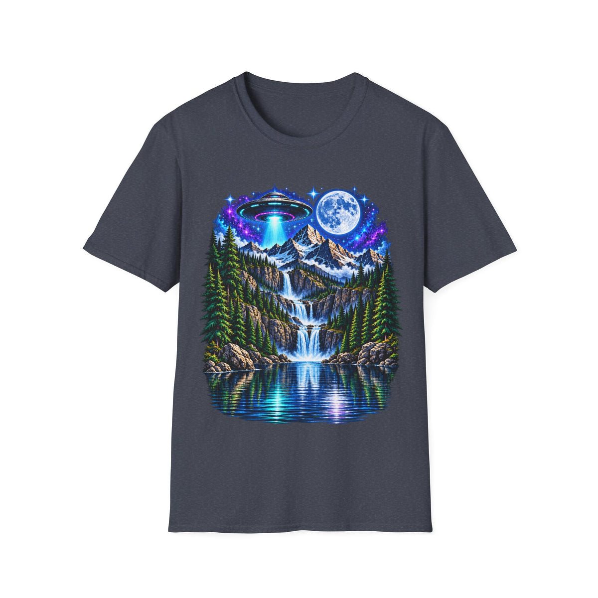 Cosmic Mountain Waterfall T-Shirt