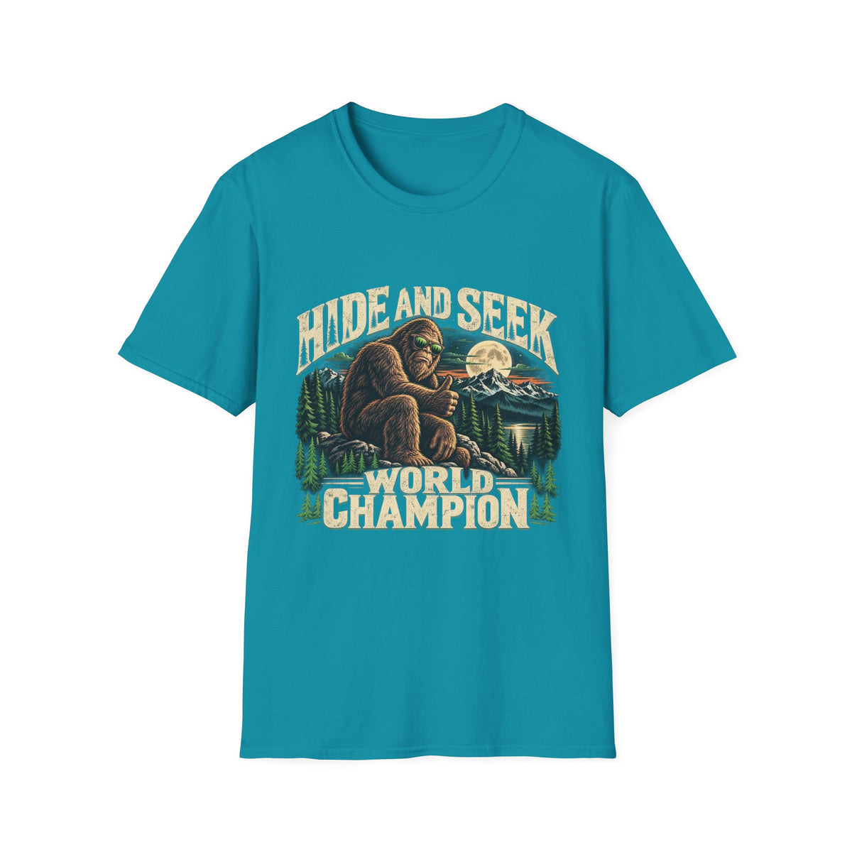 Hide and Seek World Champion Bigfoot Graphic T-Shirt