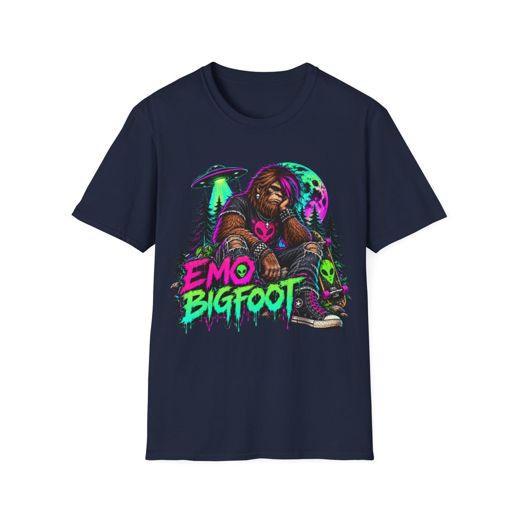 Emo Bigfoot Graphic T-Shirt