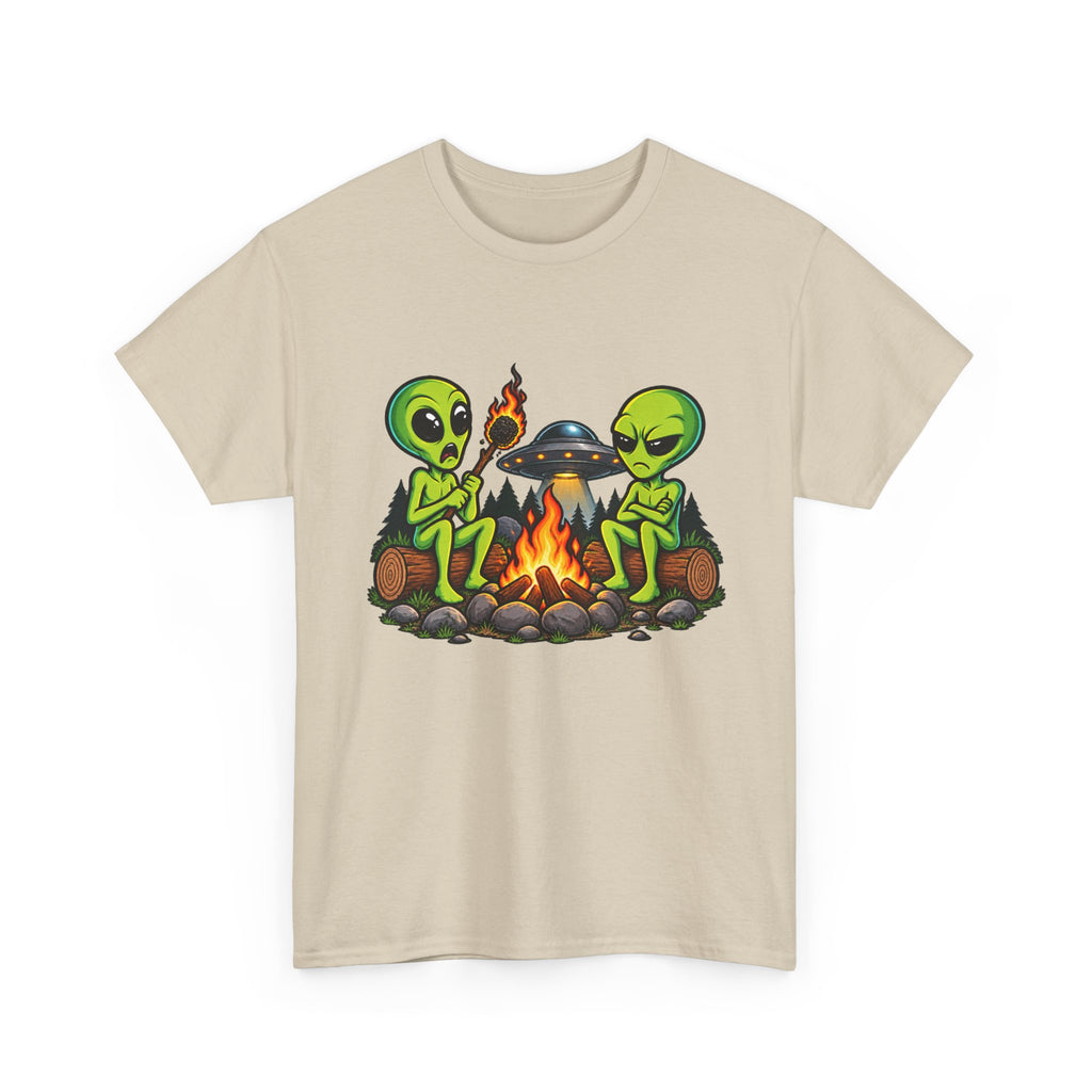 Alien Campfire Graphic T-Shirt