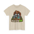 This Case Is Getting Weird Bigfoot & Alien Funny Graphic T-Shirt