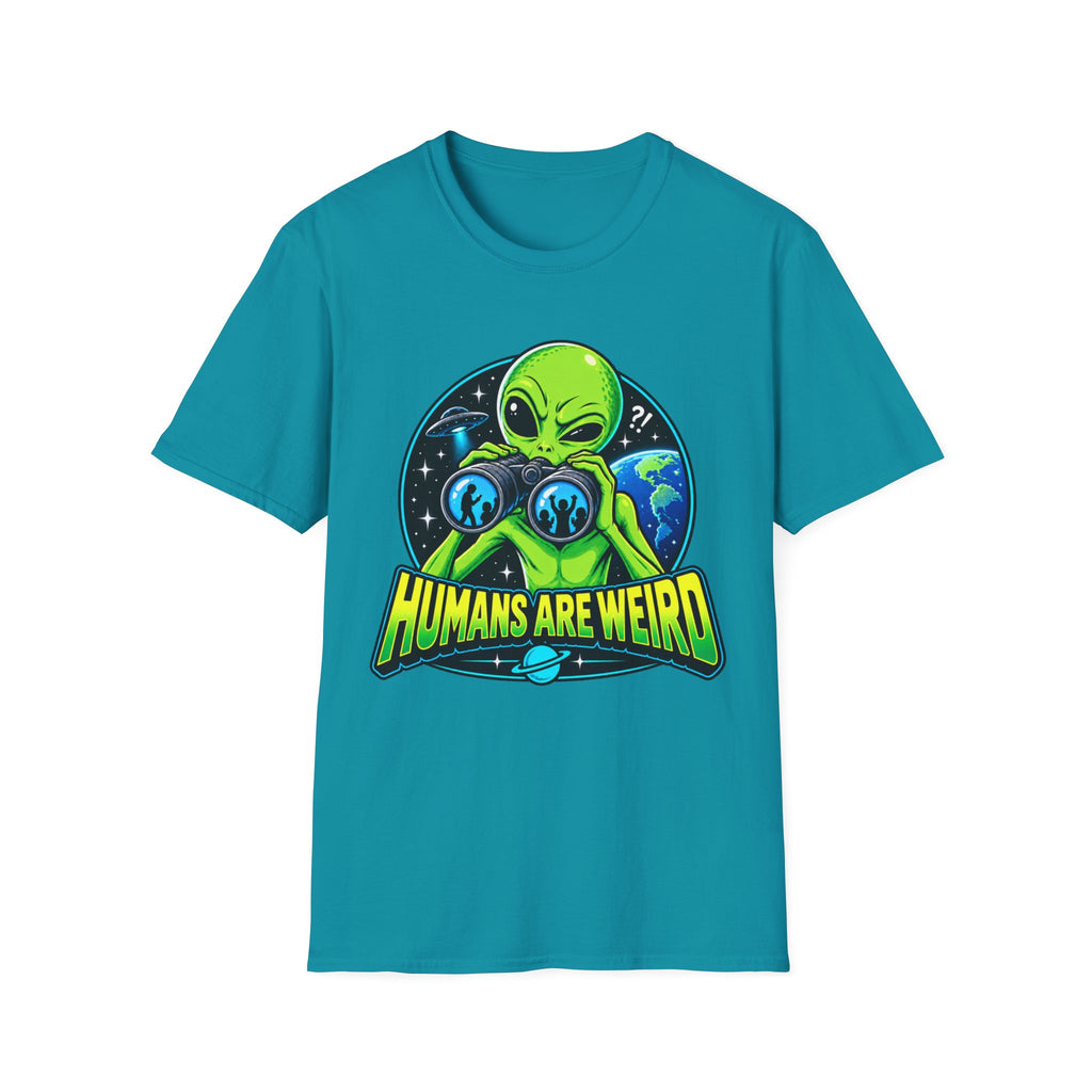 Humans Are Weird Alien Graphic T-Shirt