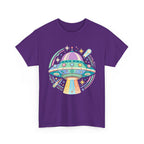 Pastel UFO spaceship T-Shirt | colorful alien saucer illustration