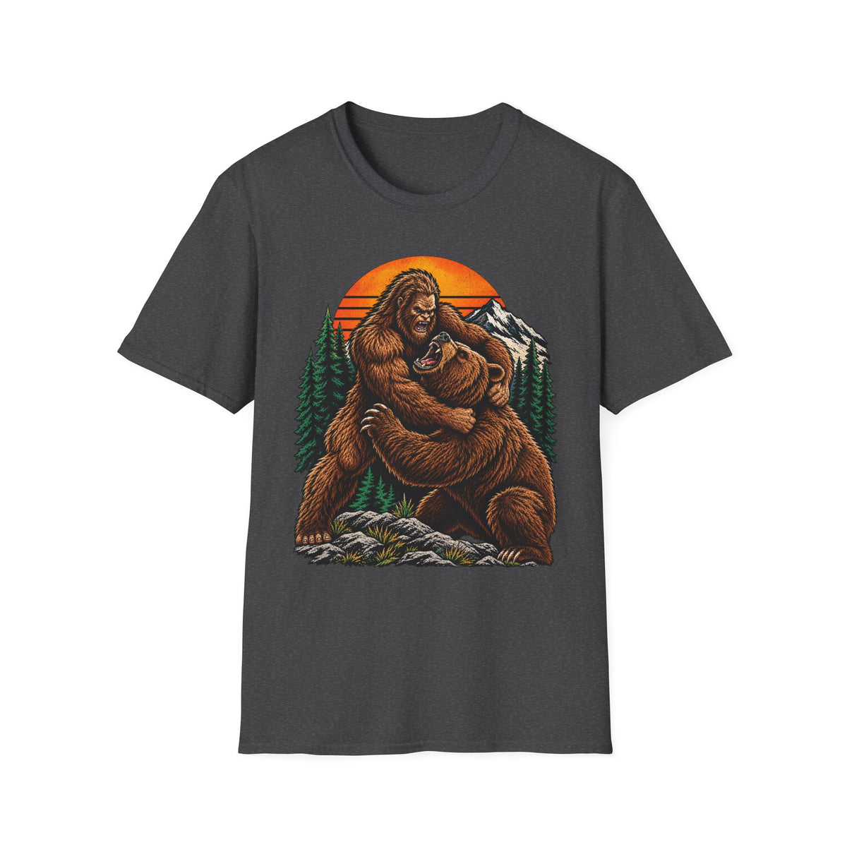 Bigfoot and Bear Forest T-Shirt