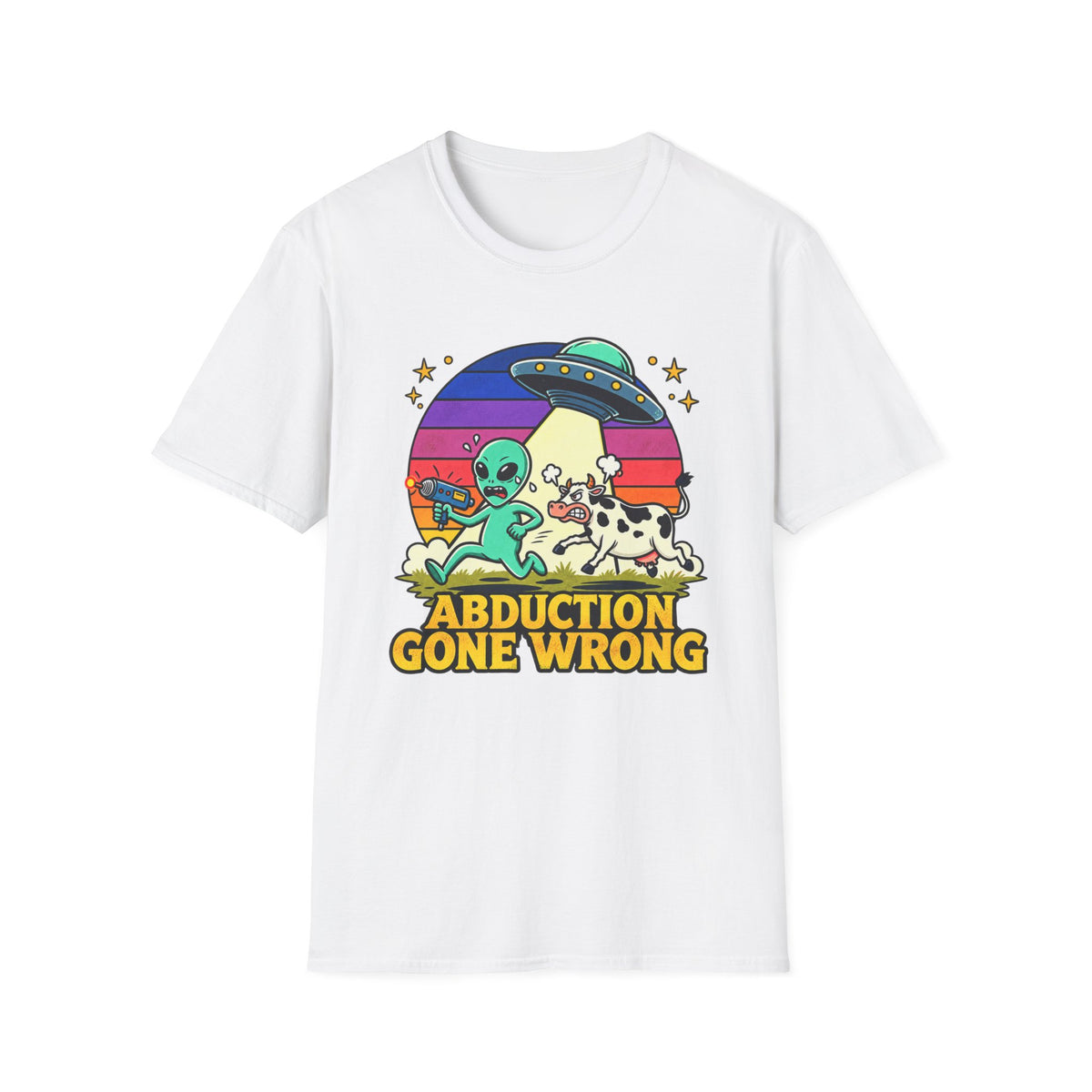 Abduction Gone Wrong Alien UFO Funny T-Shirt