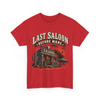 Last Saloon Before Mars T-Shirt | Western Saloon, Space Cowboy Graphic