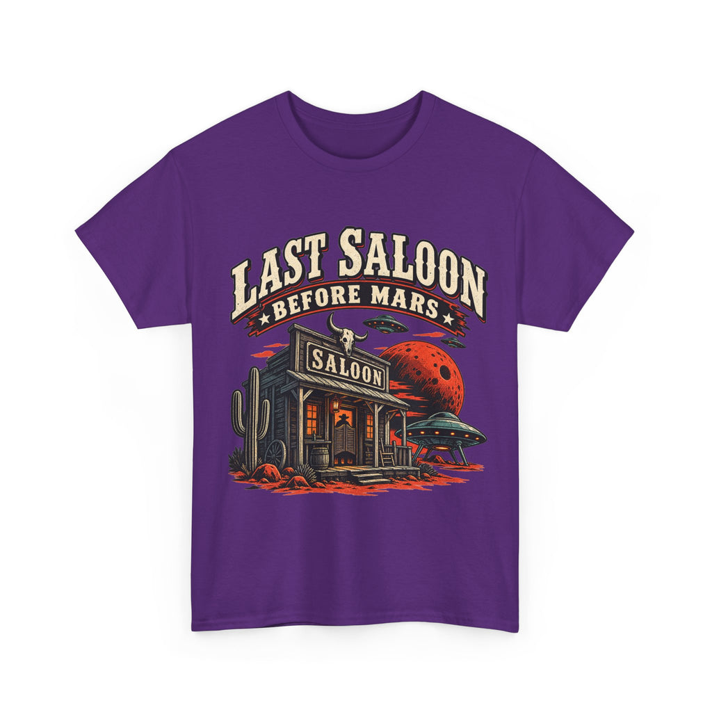 Last Saloon Before Mars T-Shirt | Western Saloon, Space Cowboy Graphic
