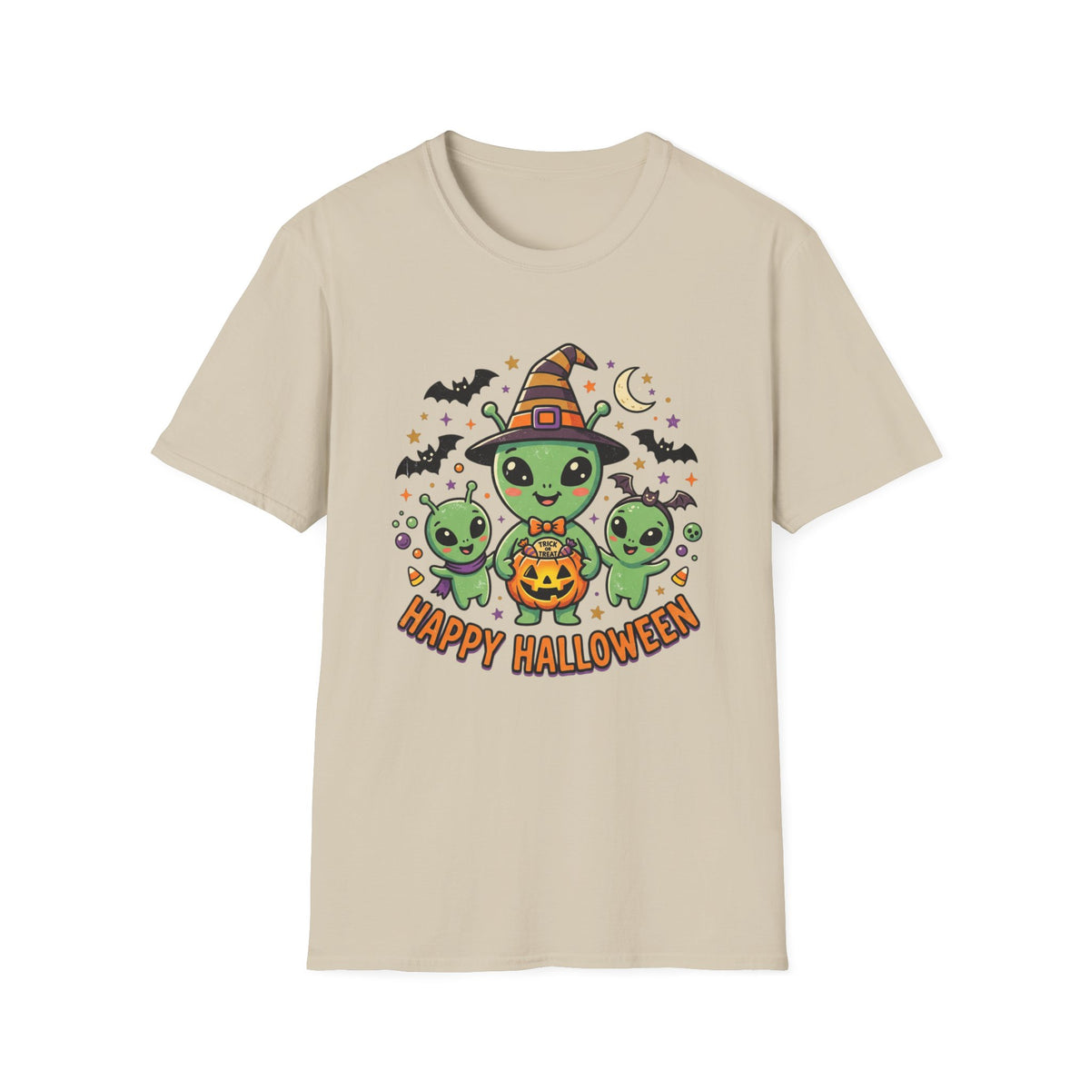 Happy Halloween Alien Pumpkin T-Shirt