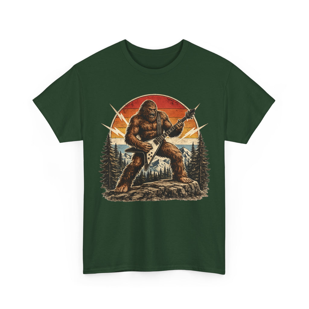 Bigfoot Electric guitar Sunset T-Shirt