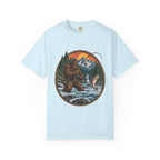 Bigfoot Fishing Graphic T-Shirt