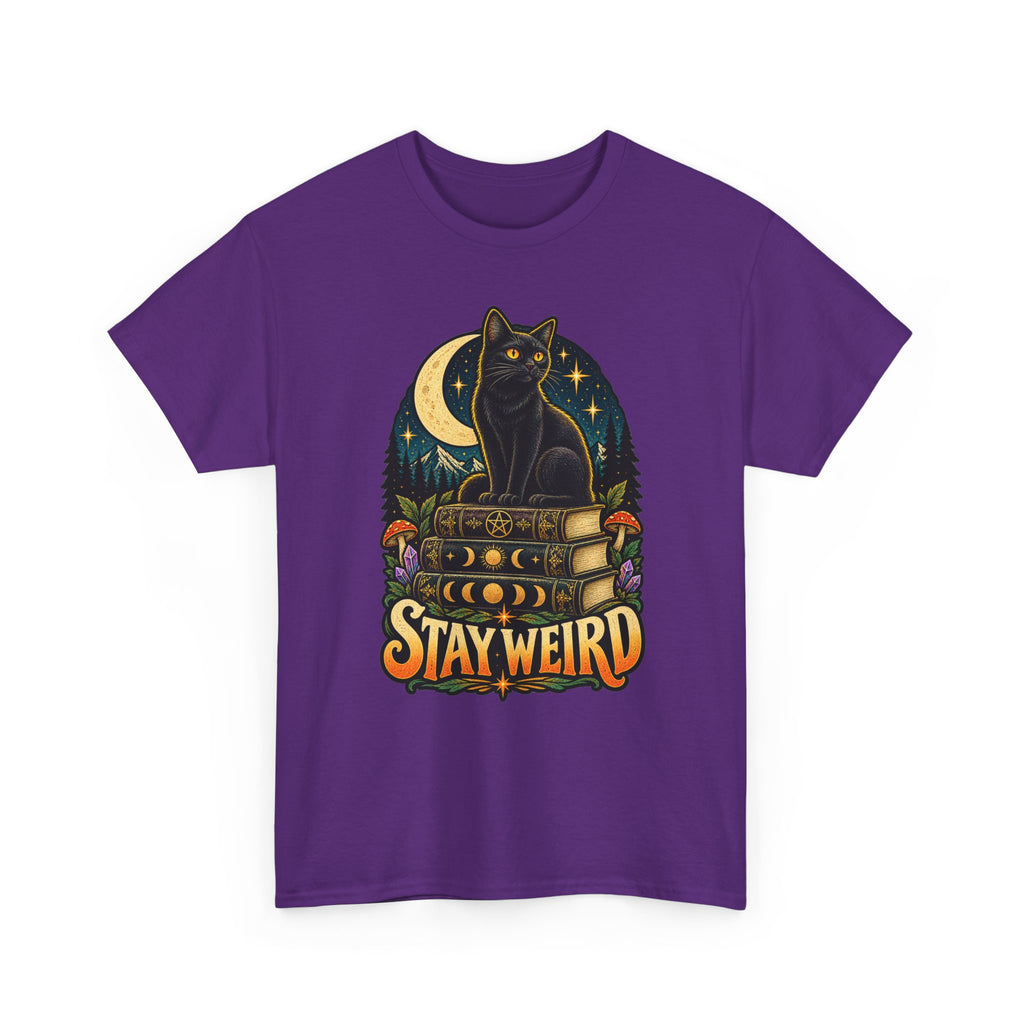 Stay Weird Black Cat T-Shirt