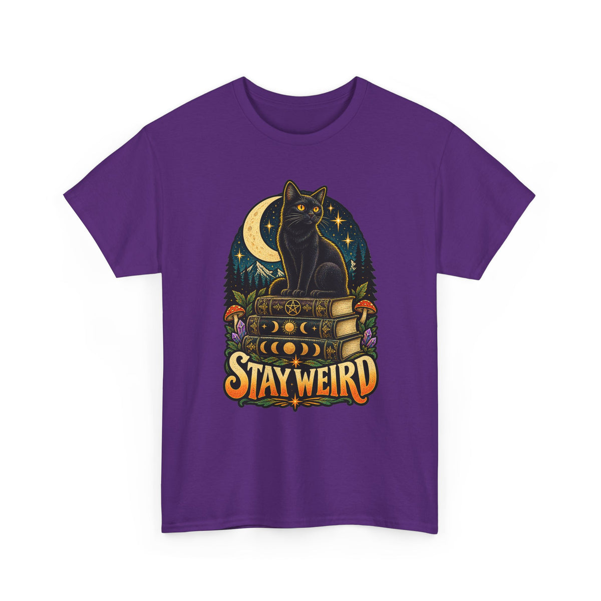 Stay Weird Black Cat T-Shirt
