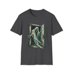 Haunted Door Grim Reaper Gothic Halloween T-Shirt
