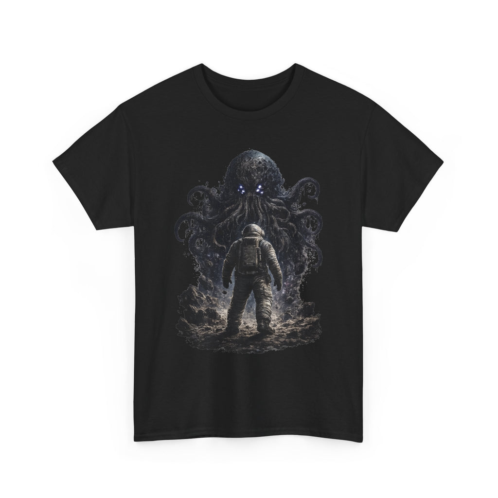 Astronaut vs Cosmic Kraken T-Shirt | Space Horror, Octopus Alien Illustration