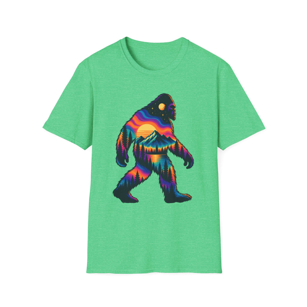 Colorful Sasquatch Bigfoot T-Shirt