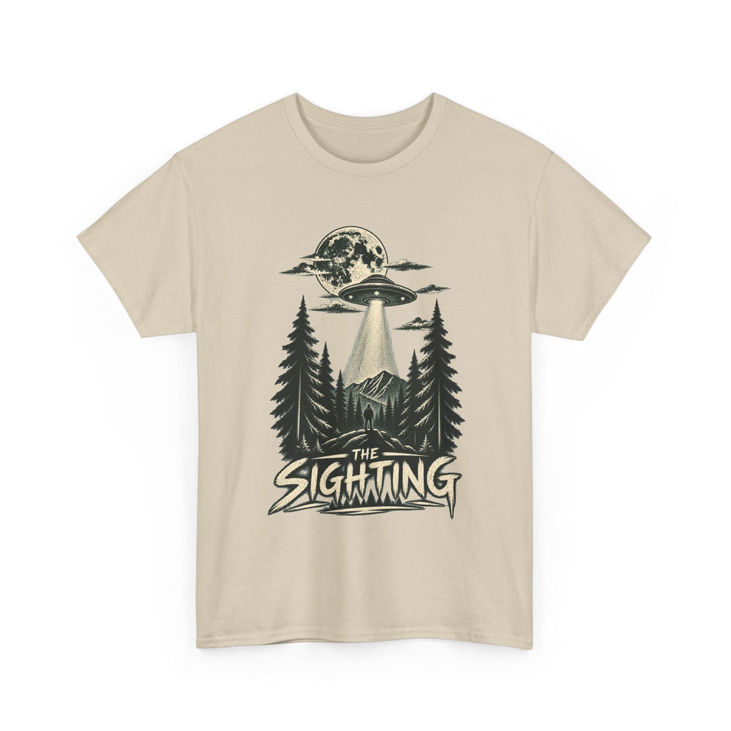 UFO Sighting Graphic Tee | Alien Abduction Forest Night