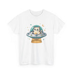 Whimsical Cute Cat UFO Tee