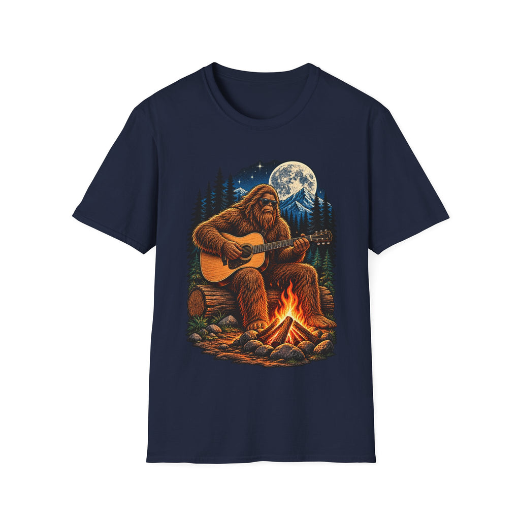 Bigfoot Campfire Guitar T-Shirt