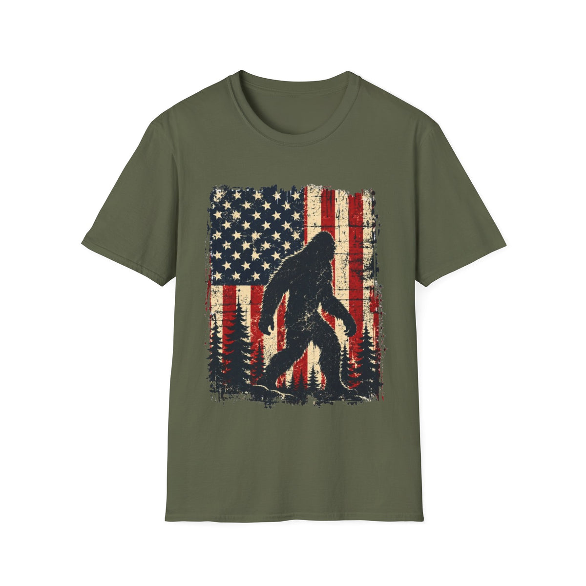 American Flag Silhouette T-Shirt
