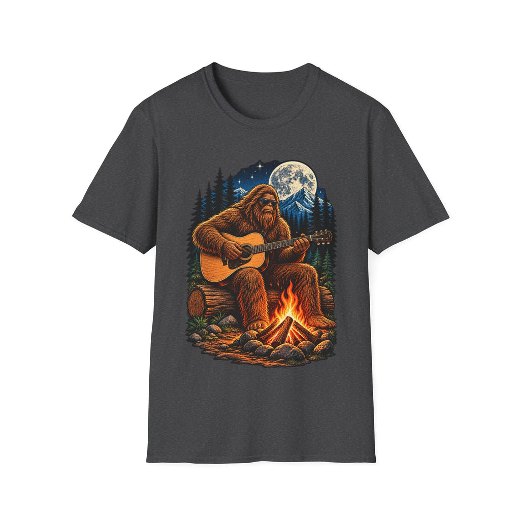 Bigfoot Campfire Guitar T-Shirt